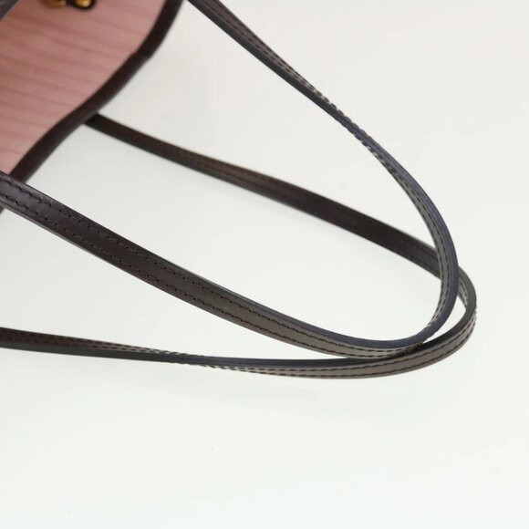 LOUIS VUITTON Damier Ebene Rose valerine Neverfull MM ToteBag N41603 Auth 42621A - Picture 8 of 15